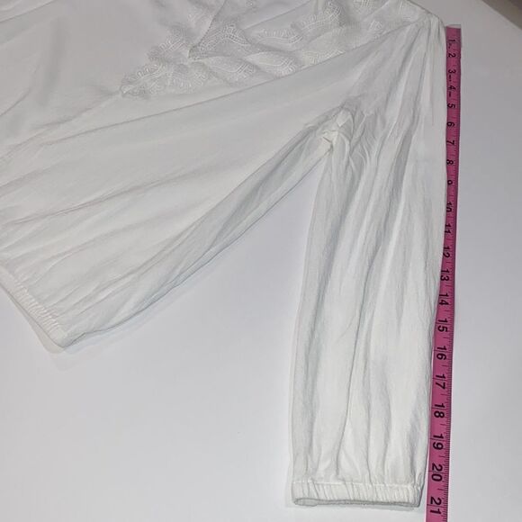 Empress V-Neck Lace Long Sleeve Blouse Size Small - Picture 8 of 12